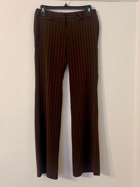 Y2K Brown w/ pink pinstripe chino pants